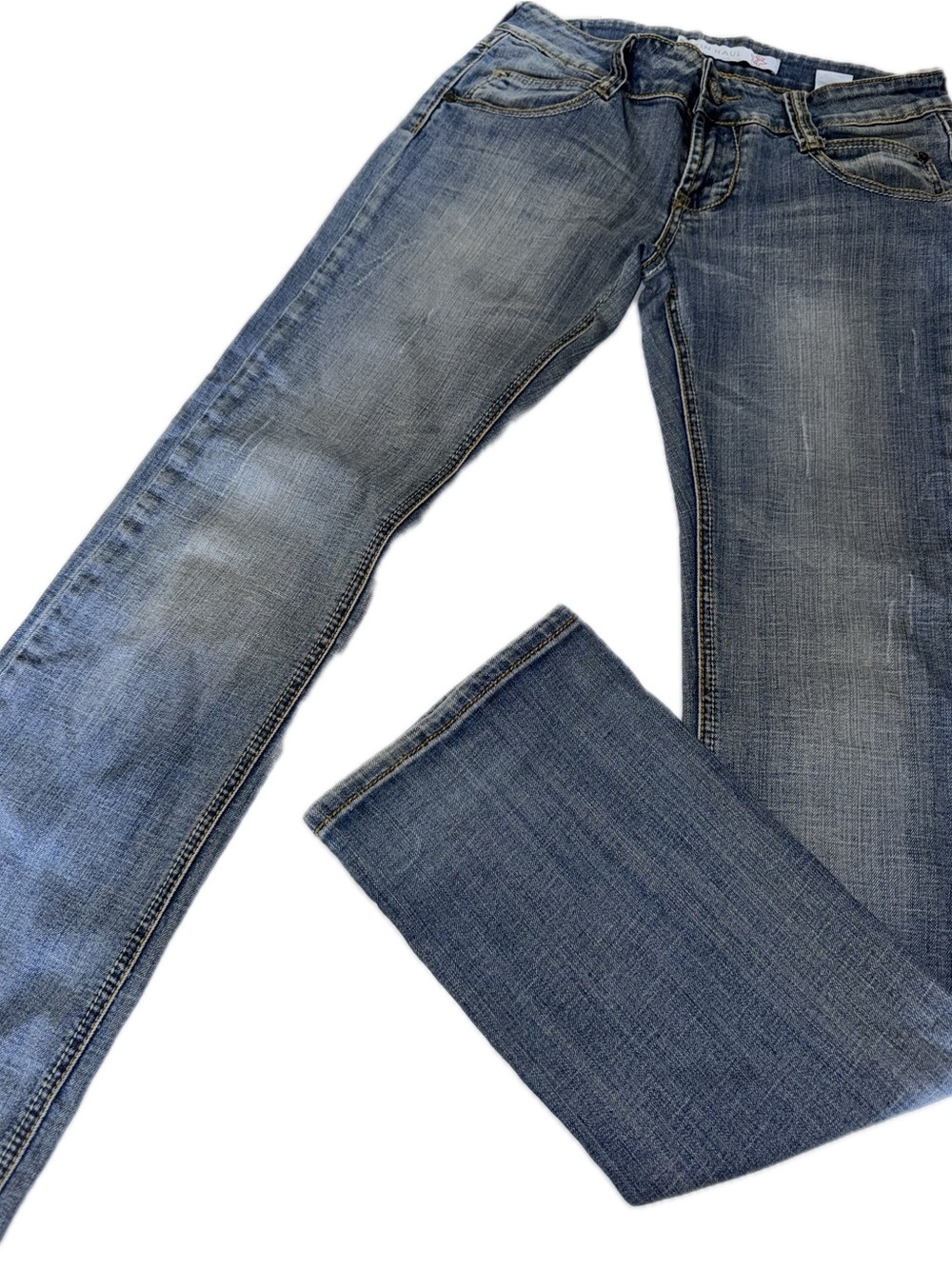 Tin Haul Women’s Boot Cut Washed Blue Jeans size 29/XL